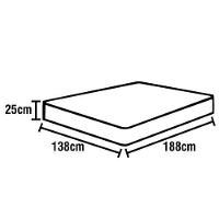 Colchão Casal Herval Mississipi com Pillow Top e Molas Maxpring 25x138x188cm – Marrom/Branco - 2