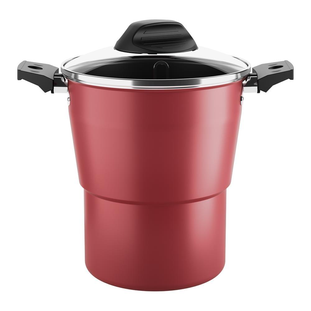 Cuscuzeira Brinox Especiarias com Revestimento Interno Antiaderente Pro-Flon Cereja – 16 cm - 1