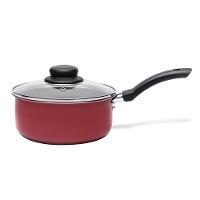 Conjunto de Panelas 5 Peças Brinox Ruby com Revestimento Interno Antiaderente Pro-Flon e Tampas de Vidro com Saída de Vapor - Vermelho - 8