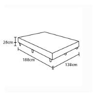 Base Box Casal Herval Mississipi 28x138x188cm – Marrom - 2