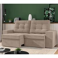 Sofá 3 Lugares Luizzi Monet com Assento Retrátil e Reclinável, Revestido em Veludo - 191cm de Largura - 2