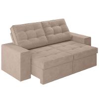 Sofá 3 Lugares Luizzi Monet com Assento Retrátil e Reclinável, Revestido em Veludo - 191cm de Largura - 8