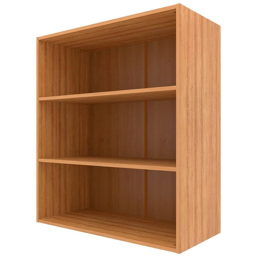 Armário Aéreo Bartira Cristal MDP 15mm com 2 Portas com Vidro e 2 Prateleiras - 80cm de largura - 4