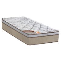 Colchão Solteirão Castor Sleep Revolution com Molas Ensacadas e Euro Pillow 27x96x203 cm - Branco/Bege - 1