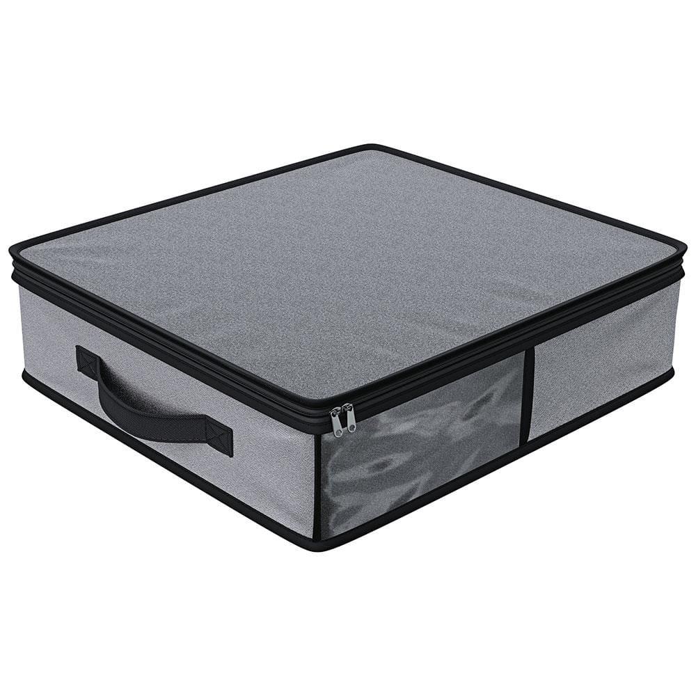 Organizador Euro Home para Lençóis e Fronhas com Visor - Cinza - 1