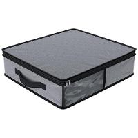 Organizador Euro Home para Lençóis e Fronhas com Visor - Cinza - 1