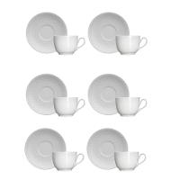 Conjunto de Xícaras para Café Germer Chevron em Porcelana 80 ml – 6 Peças - 1