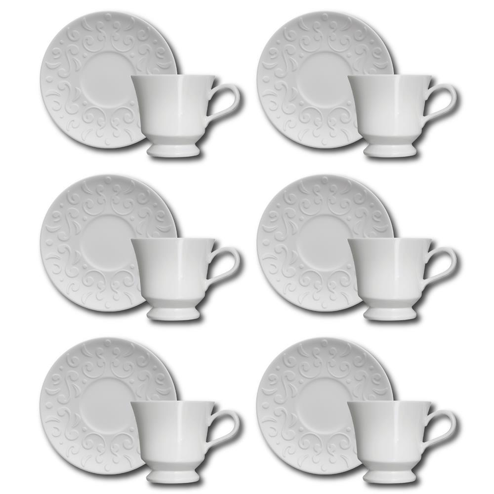 Conjunto de Xícaras para Chá Germer Tassel em Porcelana 240 ml – 6 Peças - 1