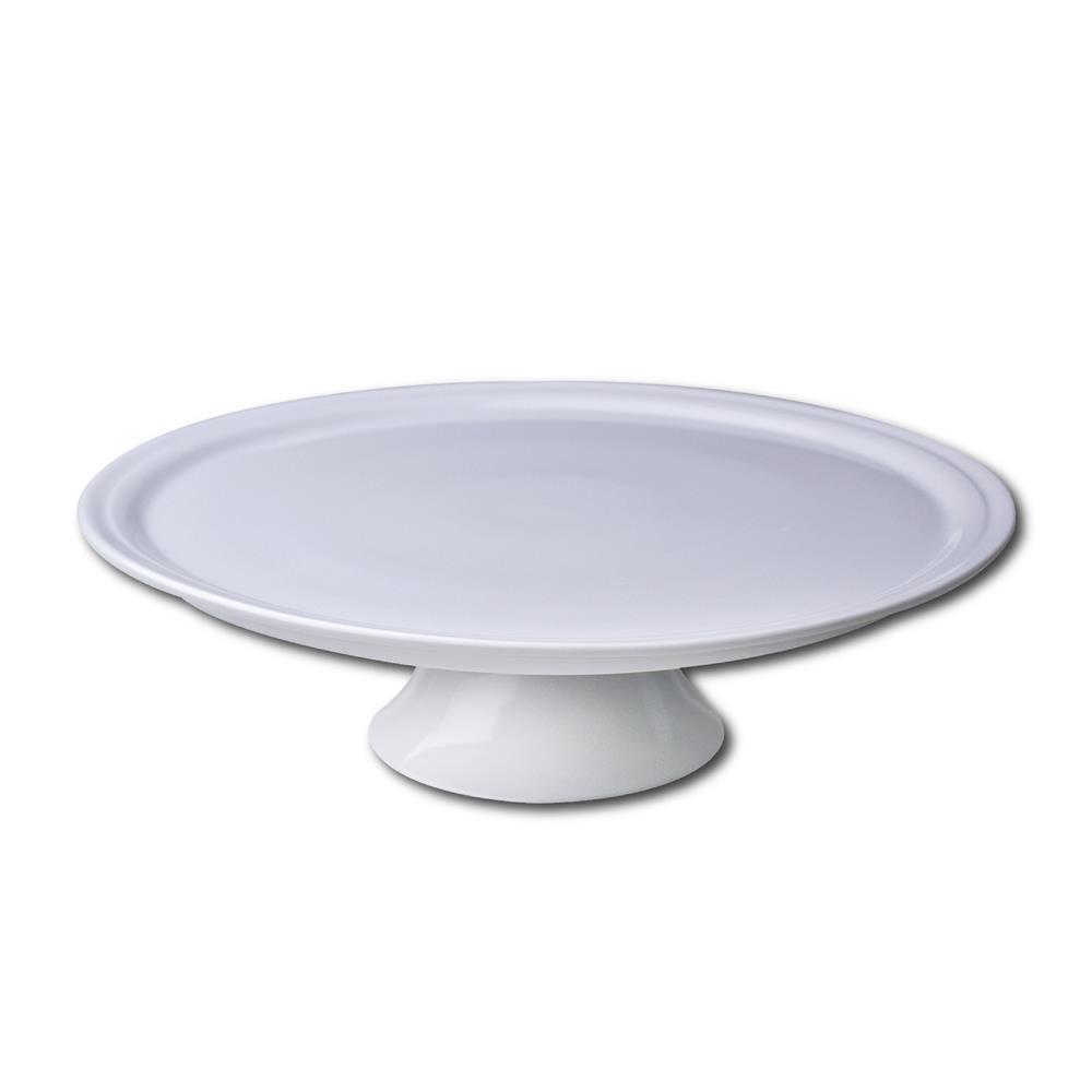 Prato para Bolo com Pé Germer Complementos Tradicional P em Porcelana – 29 cm - 1