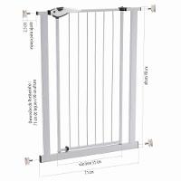 Grade para Porta - Portãozinho Utimil EP205 em Aço 80 x 90 cm - Branco - 5