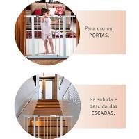 Grade para Porta - Portãozinho Utimil EP205 em Aço 80 x 90 cm - Branco - 7