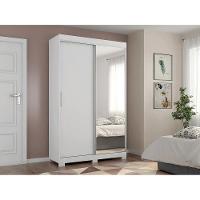 Guarda-Roupa Solteiro Bartira América com Espelho, 2 Portas, 2 Gavetas - 136,2cm de largura - 1