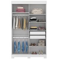Guarda-Roupa Solteiro Bartira América com Espelho, 2 Portas, 2 Gavetas - 136,2cm de largura - 3