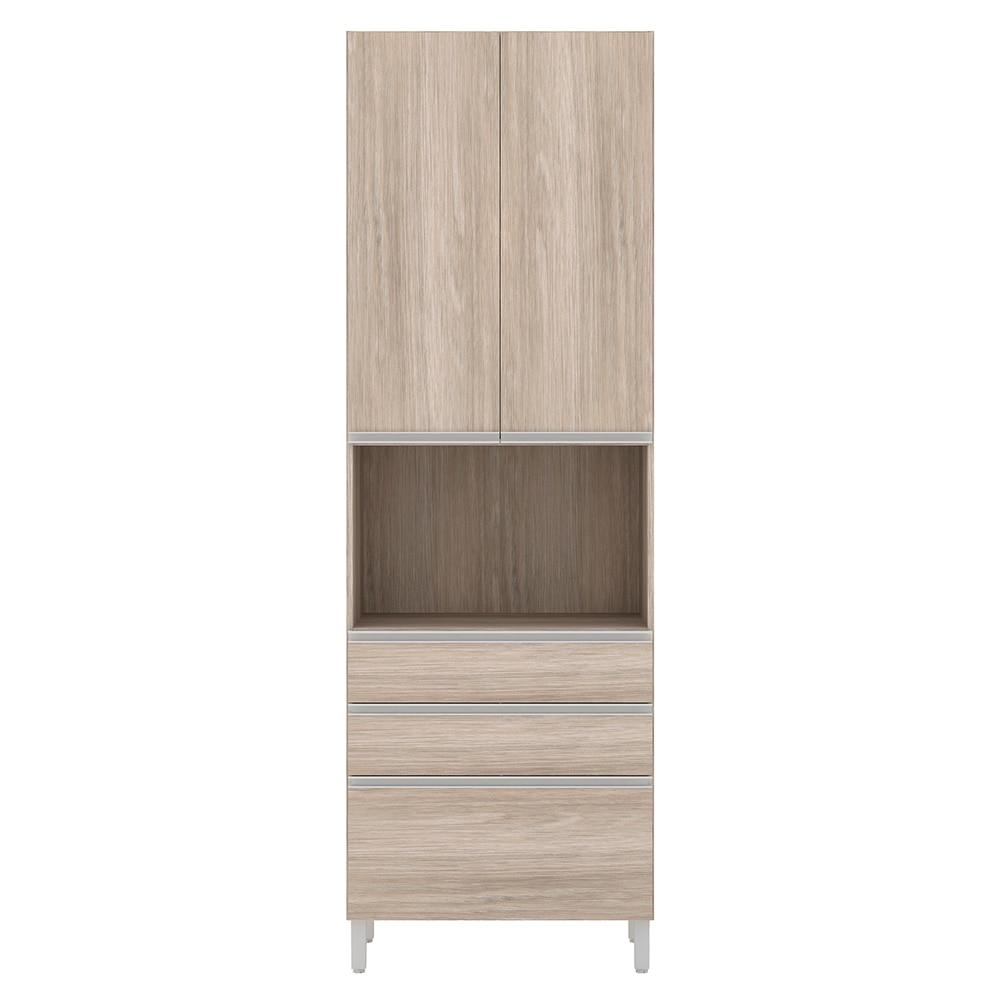 Paneleiro Bartira Amazonita com 2 Portas, 3 Gavetas e 3 Prateleiras - 71cm de largura - 1