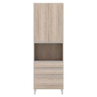 Paneleiro Bartira Amazonita com 2 Portas, 3 Gavetas e 3 Prateleiras - 71cm de largura - 1