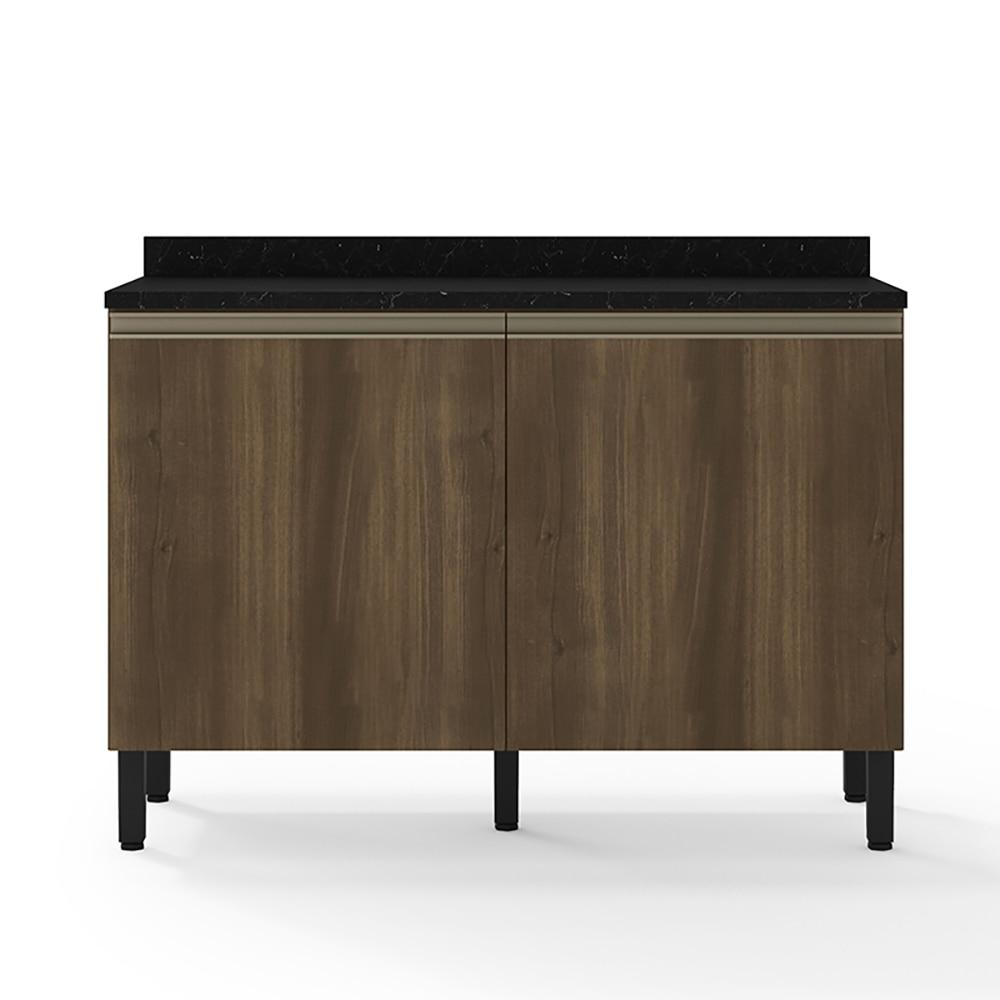 Balcão Duplo Bartira Jaspe com 2 Portas e 1 Prateleira - 120,1cm de largura - 1