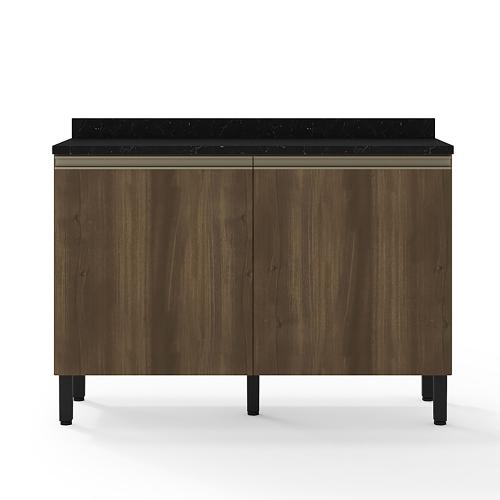 Balcão Duplo Bartira Jaspe com 2 Portas e 1 Prateleira - 120,1cm de largura