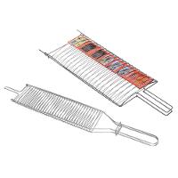 Conjunto de Grelhas para Peixe e Coraçãozinho Utimil em Aço Cromado – 2 Peças - 1