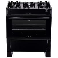 Fogão Atlas 5 Bocas Mônaco Top Glass com Mesa de Vidro e Acendimento Automático Bivolt – Preto - 2