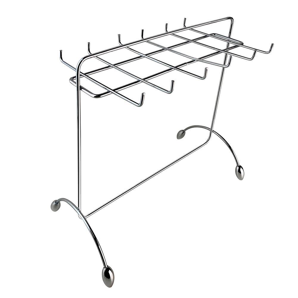 Conjuntos de Suportes para Vinho e Taças Utimil ZL856 em Aço Cromado – 2 Peças - 7