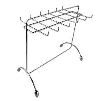 Conjuntos de Suportes para Vinho e Taças Utimil ZL856 em Aço Cromado – 2 Peças - 7