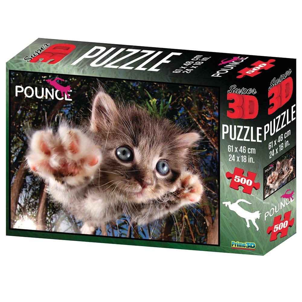 Puzzle Multikids Super 3D Modelo Gato - 500 Peças - 1