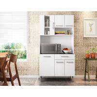 Cozinha Compacta Poliman Móveis Carol com 6 Portas e 1 Gaveta - 91cm de largura - 2