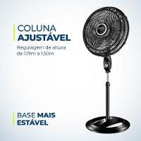 Ventilador de Coluna Mondial Turbo VTX-50C-8P 50cm, 8 pás, 150W - Preto - 3