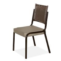 Cadeira de Jantar Aço Nobre Kansas com Revestimento Sintético - 1