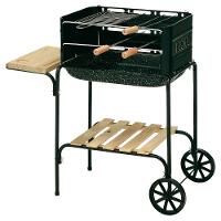 Churrasqueira Mor Califórnia 3011 com Grelha, Tábua, Espetos e Rodas para Transporte - 1