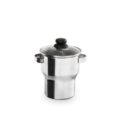 Cuscuzeira com Alça Forma em Aço Inox - 1,3 L