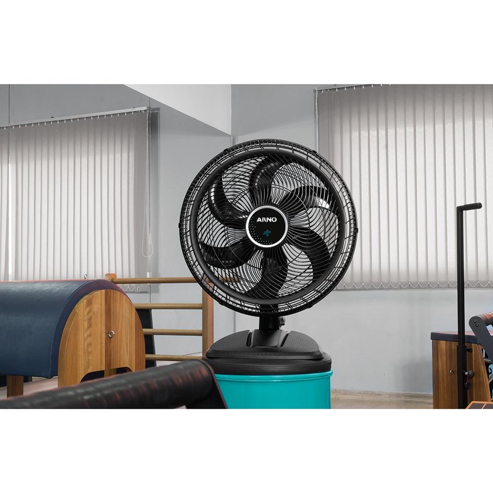 Ventilador de Mesa Arno Ultra Silence Force VD50 com 3 Velocidades, 50cm, 6 Pás - Preto - 4