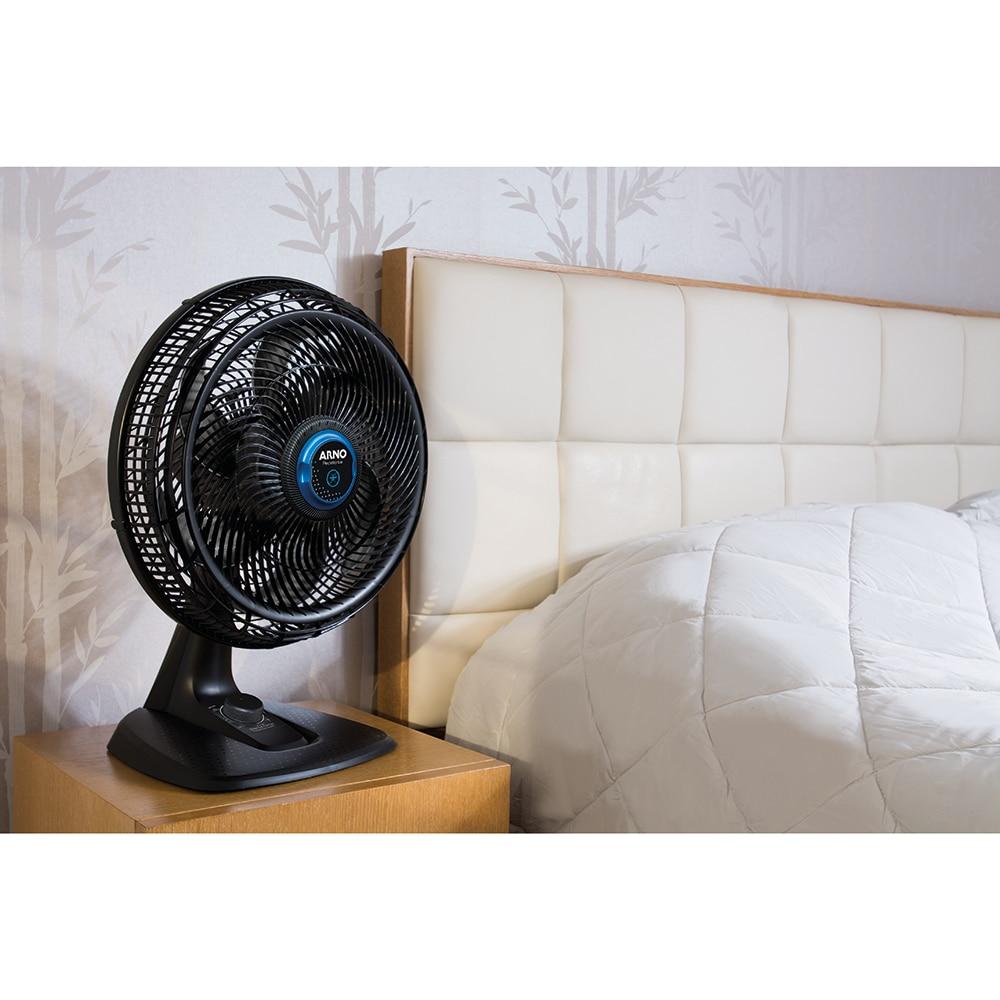 Ventilador de Mesa Arno Ultra Silence Force Repelente VD55 40cm, 6 Pás, 3 Velocidades - Preto - 8