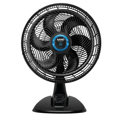 Ventilador de Mesa Arno Ultra Silence Force Repelente VD55 40cm, 6 Pás, 3 Velocidades - Preto