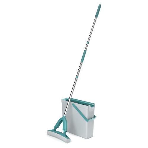 Mop Flex FlashLimp com Balde Espremedor 10L – Verde Esmeralda