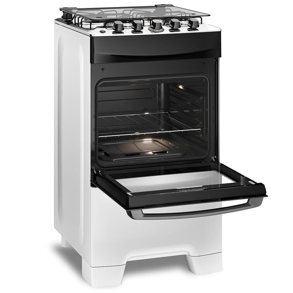 Fogão Continental 4 Bocas FC4IB com Mesa de Inox, Tecnologia Top Limpa Fácil e Acendimento Automático Bivolt – Branco - 4