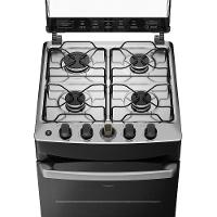 Fogão Continental 4 Bocas FC4IB com Mesa de Inox, Tecnologia Top Limpa Fácil e Acendimento Automático Bivolt – Branco - 5