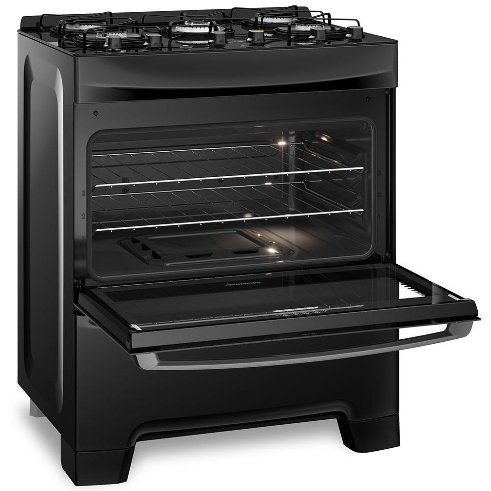 Fogão Continental 5 Bocas FC5GP com Mesa de Vidro, Tecnologia Top Limpa Fácil e Acendimento Automático – Preto - 4