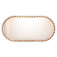 Travessa Oval Wolff Pearl em Cristal Âmbar - 15 x 30 cm - 2