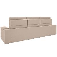 Sofá Retrátil Reclinável 4 Lugares DDS Next Brunello com Almofadas Fixas, Revestimento Velosuede e Espuma D26 - 230cm de largura - 9