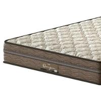 Colchão Casal Probel Oregon com Euro Pillow e Molas Prolastic 24x138x188cm – Bege e Marrom