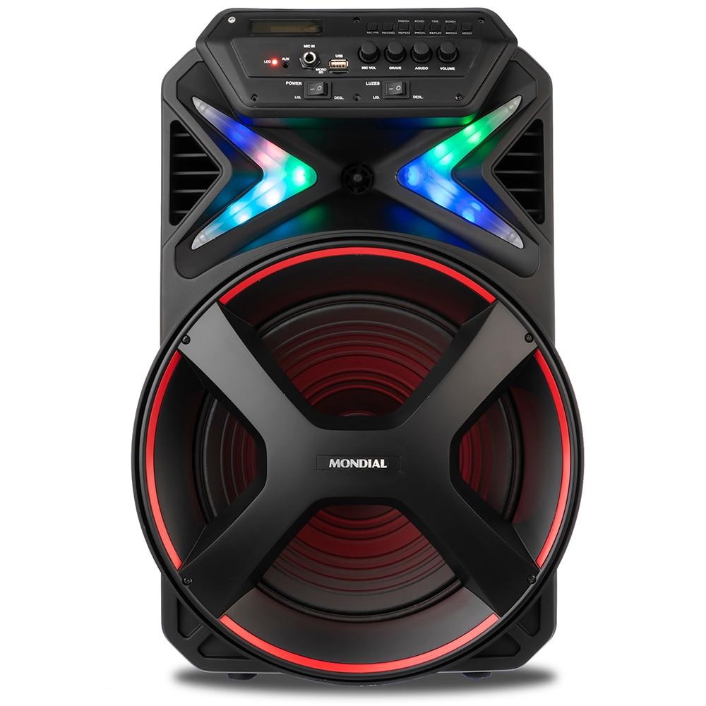 Caixa Amplificada Mondial CM-400 com Bluetooth, USB e Rádio FM - 400W - 1