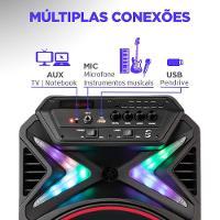 Caixa Amplificada Mondial CM-400 com Bluetooth, USB e Rádio FM - 400W - 3
