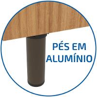 Paneleiro Bartira Cristal MDP 15mm com 2 Portas e 5 Prateleiras - 60cm de largura - 8