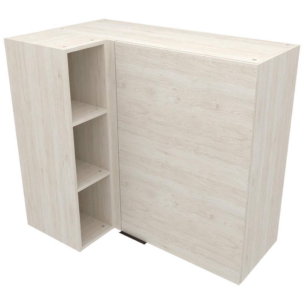 Armário Aéreo de Canto Bartira Cristal MDP 15mm com 1 Porta e 2 Prateleiras - 101,8cm de largura - 2