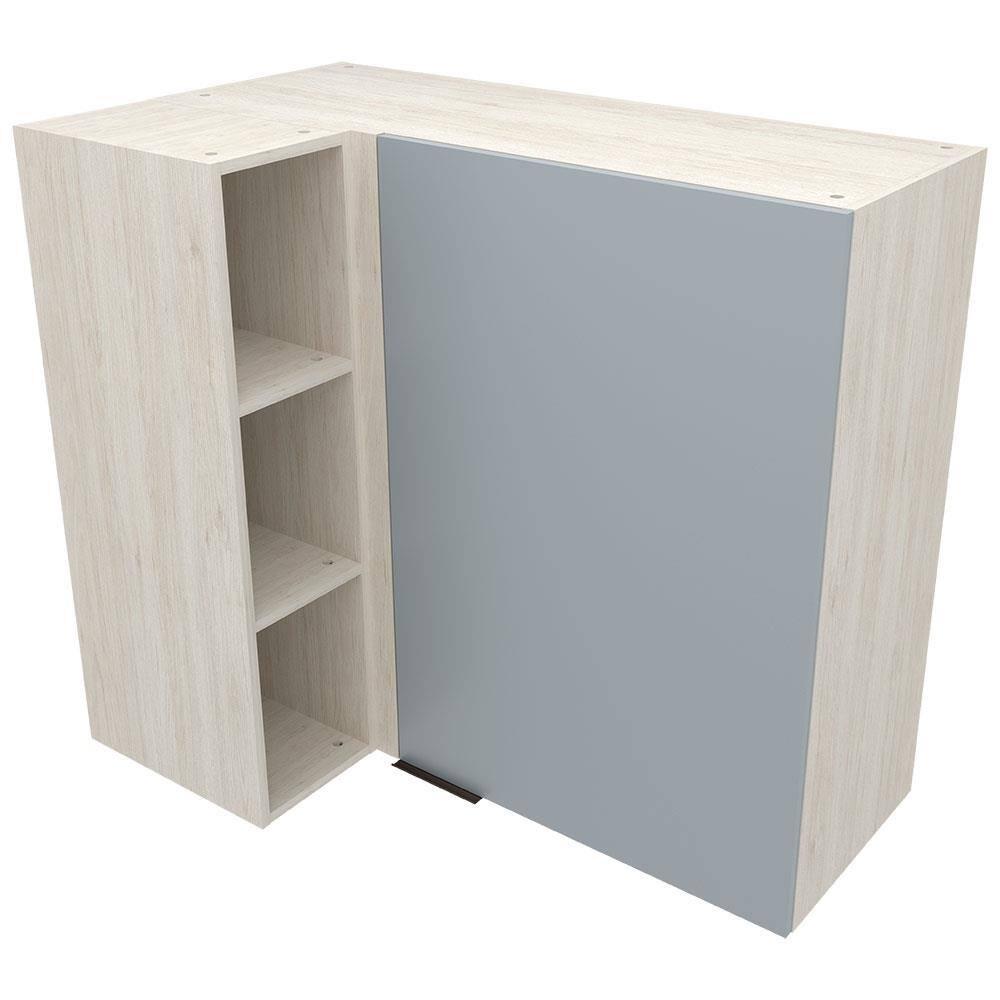 Armário Aéreo de Canto Bartira Cristal MDP 15mm com 1 Porta e 2 Prateleiras - 101,8cm de largura - 2