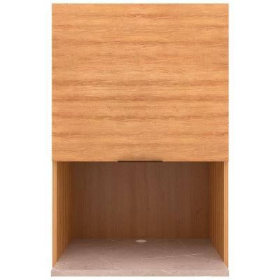 Armário Aéreo Bartira Cristal MDP 15mm com Nicho para Micro-ondas e 1 Porta - 60cm de largura