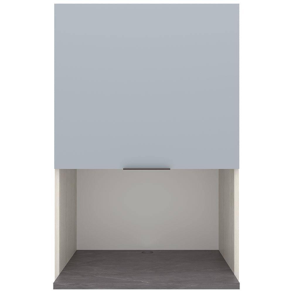 Armário Aéreo Bartira Cristal MDP 15mm com Nicho para Micro-ondas e 1 Porta - 60cm de largura - 1