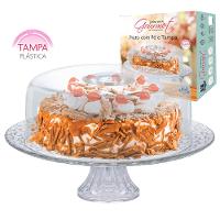 Boleira com Pé Ruvolo Gourmet em Vidro com Tampa Plástica - 2