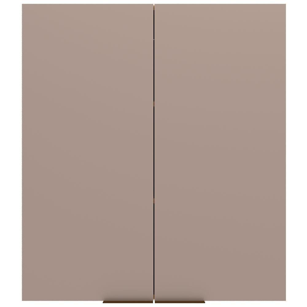 Armário Aéreo Bartira Cristal MDP 15mm com 2 Portas e 2 Prateleiras - 80cm de largura - 1